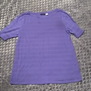 Purple workout shirt